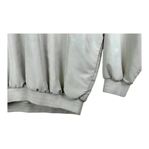 BOLLE Golf Windbreaker Pullover Mens LARGE Beige Khaki Waterproof Nylon V Neck - Picture 5 of 14